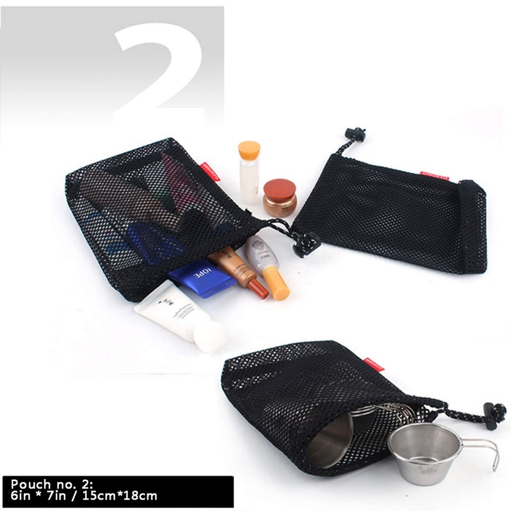 Drawstring Bags/Pouch/Ditty/Mesh-Stuff-Sack for different sizes, Red