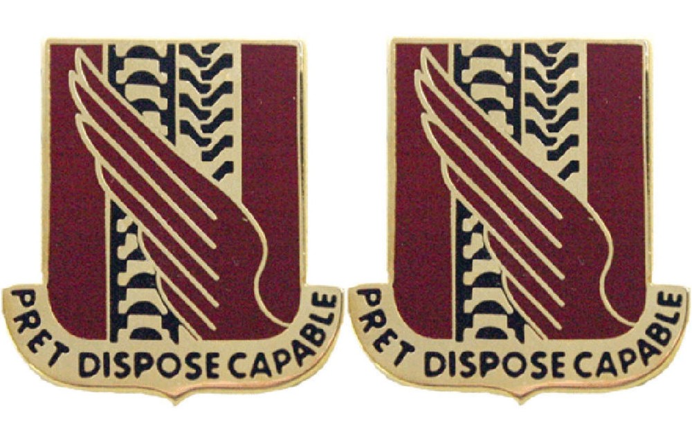 38th Support Battalion Distinctive Unit Insignia - Pair - Pret Dispose Capable