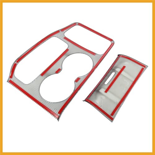 Carbon Fiber Pattern Car Interior Center Console Gear Shift Frame Panel Cover