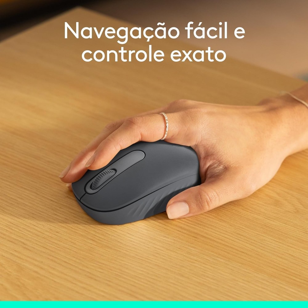 M196 Bluetooth Wireless Mouse - 12- Battery Life, Graphite Design