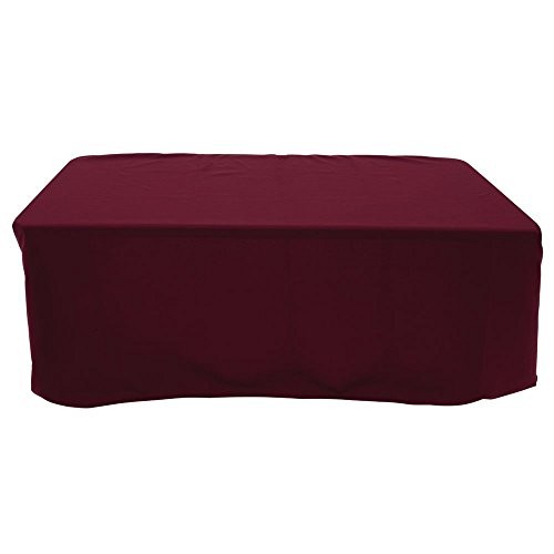 HUBERT® Tablecloth Burgundy Rectangular Spun Polyester - 60" W x 120" L