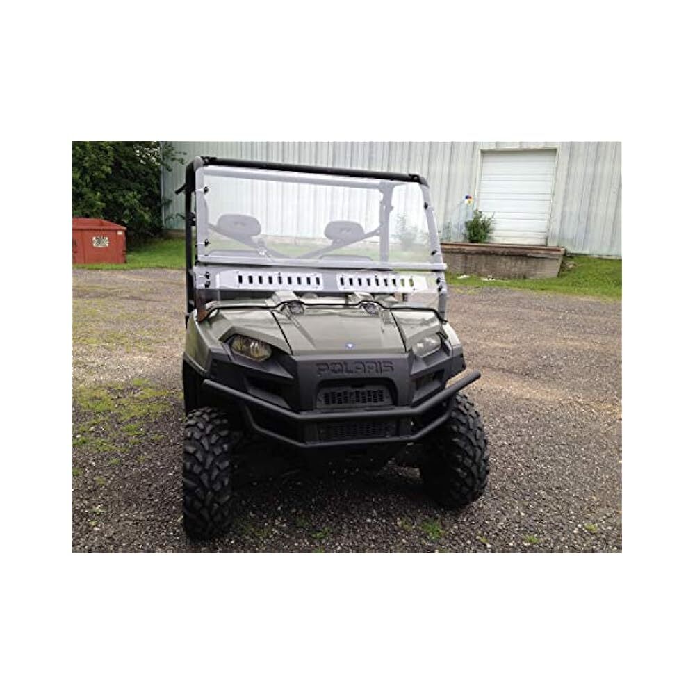 Durable Vented Windshield for UTV, Clear Polycarbonate, Fits Full Size Models
