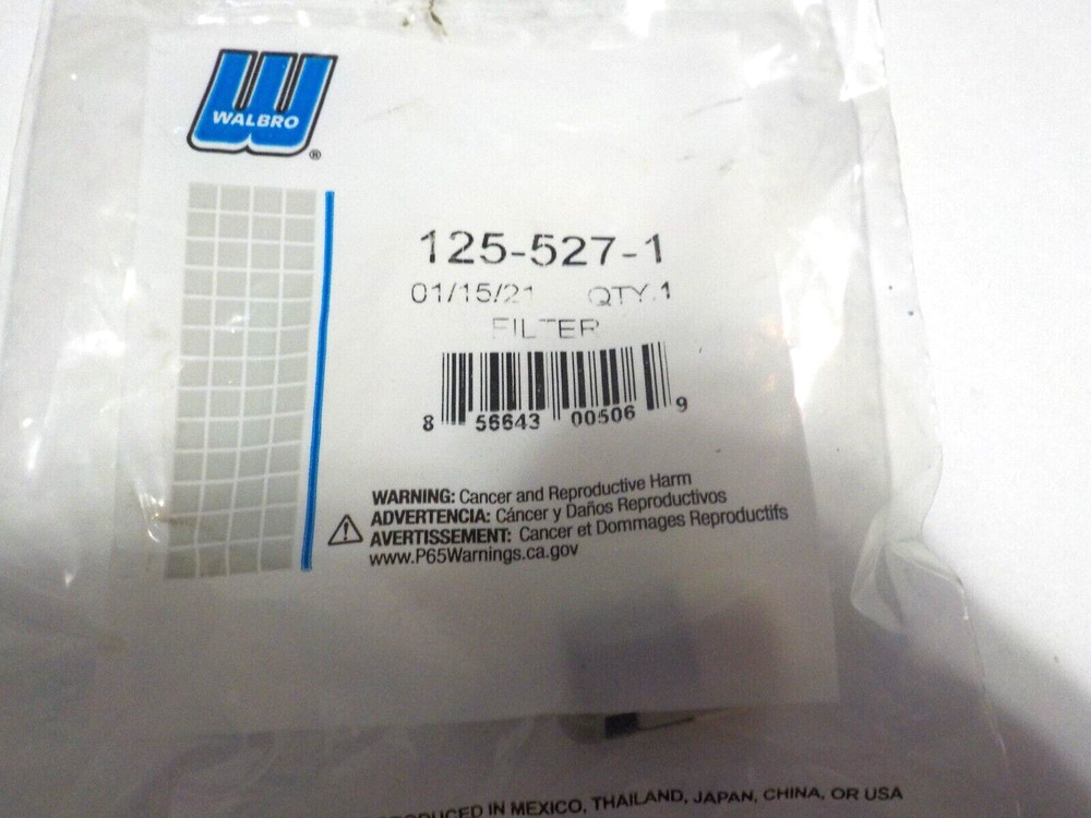 125-527 OEM Walbro Filter Assembly