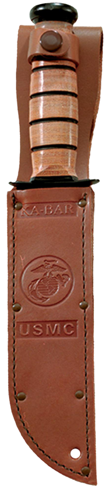 Kabar 1250S Short Brown Leather USMC Sheath