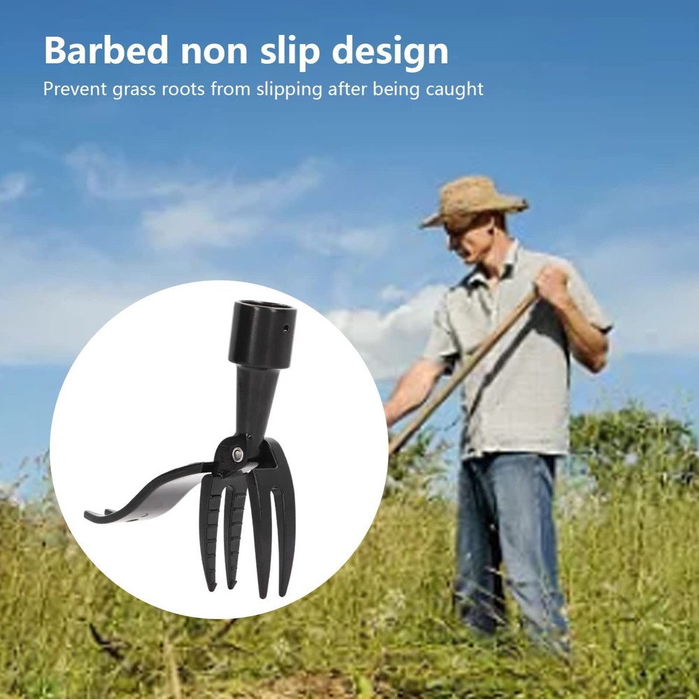 Stand Up Weed Puller Tool, Aluminium Alloy Weed Picker, 4 Claws(without Handle)