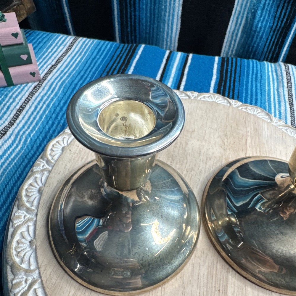 Wm. A. Rogers Silver Plated Candle Stick Holders Set