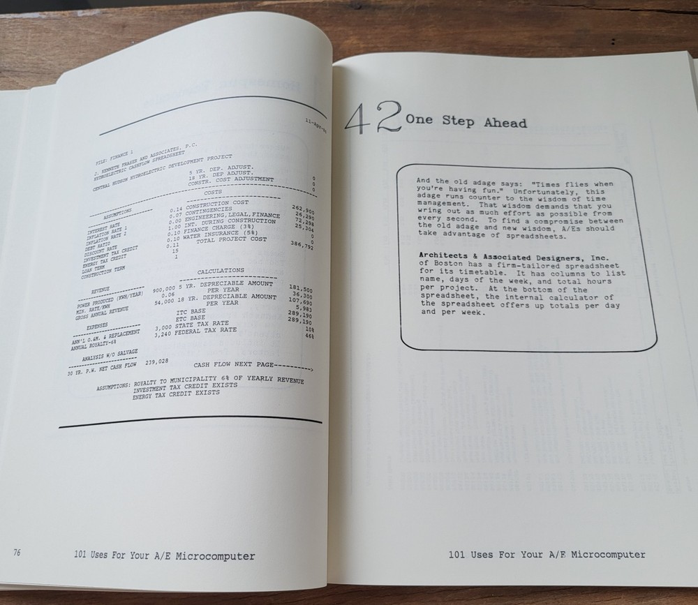 101 Uses For Your A/E Microcomputer By Dan Raker & Rolland Thompson 1986