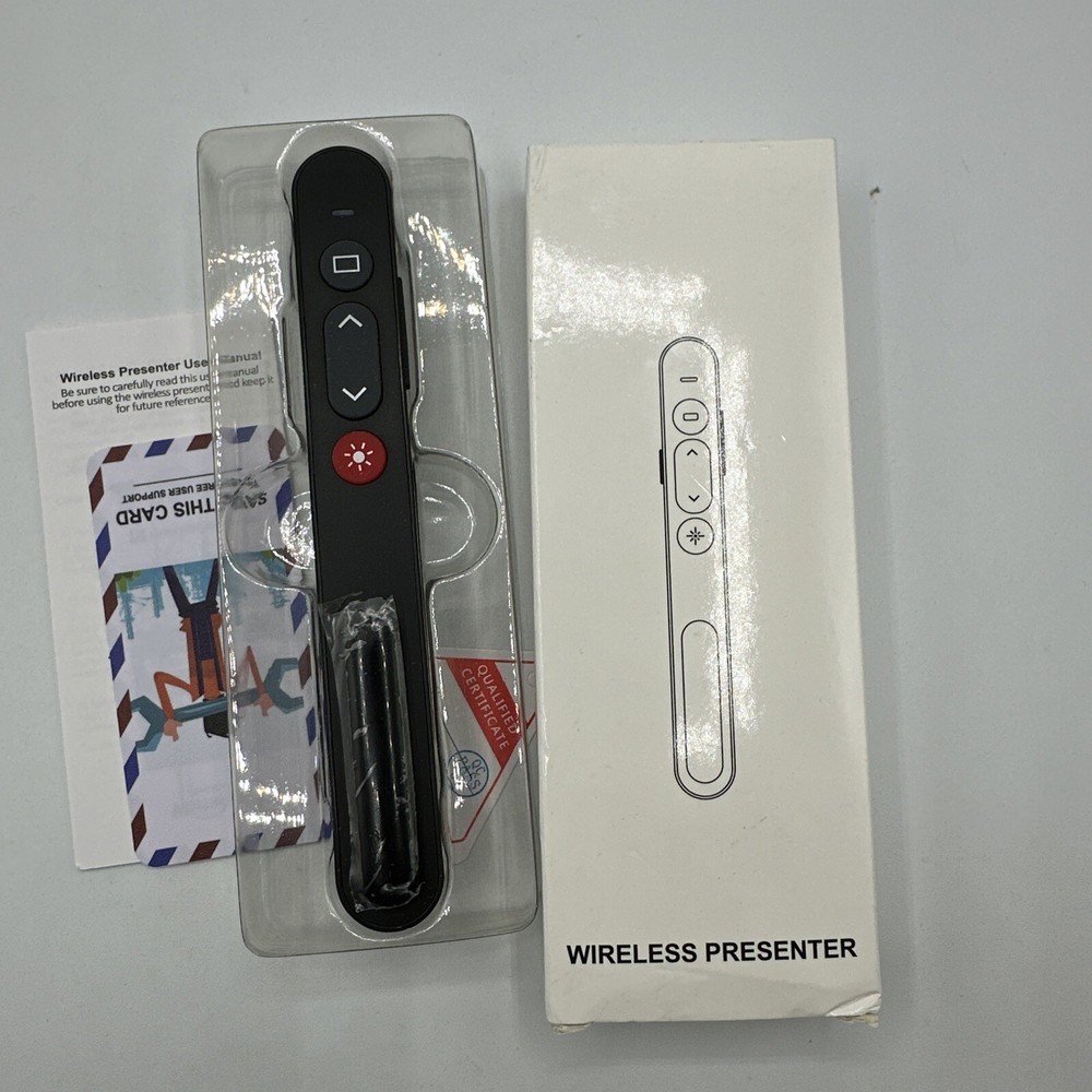 Wireless Presenter, Remote Control X1, Ultra Slim Wireless Receiver X1