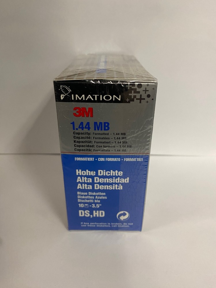 3M IMATION High Density Diskettes 1.44MB 3.55” 10 Pack Sealed