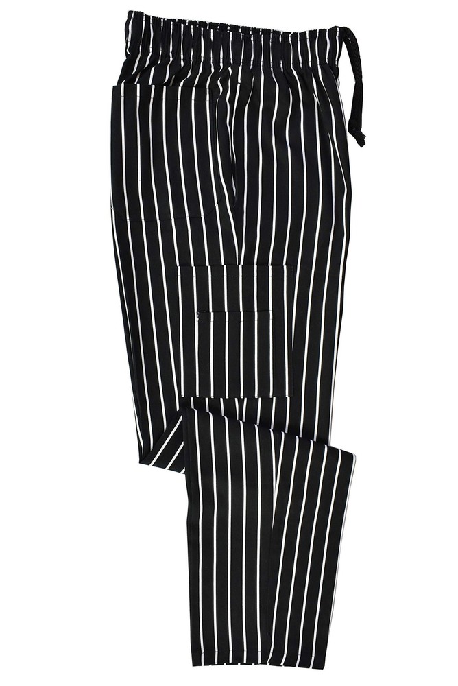 Natural Uniforms Classic Chef Cargo Pants (Chalkstripe Single, X-Small)