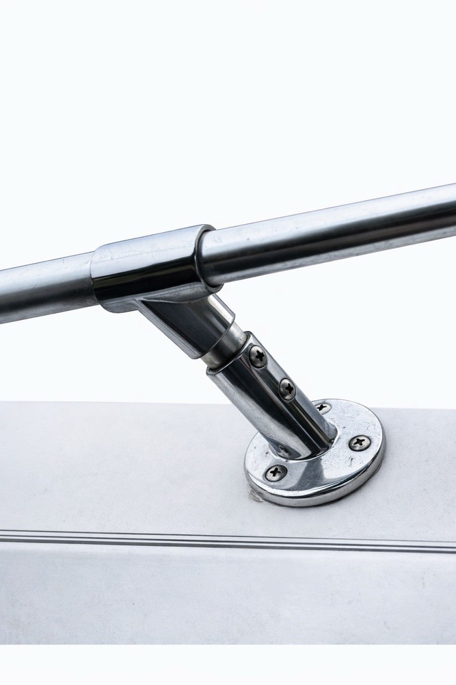Rinker V190 OEM Bow Rail – Stainless Grab Railing System CLEAN Complete 1987