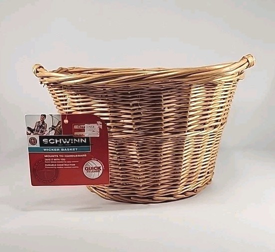 Schwinn Wicker Bicycle Basket Handlebar Mount- Missing Mounting Bracket