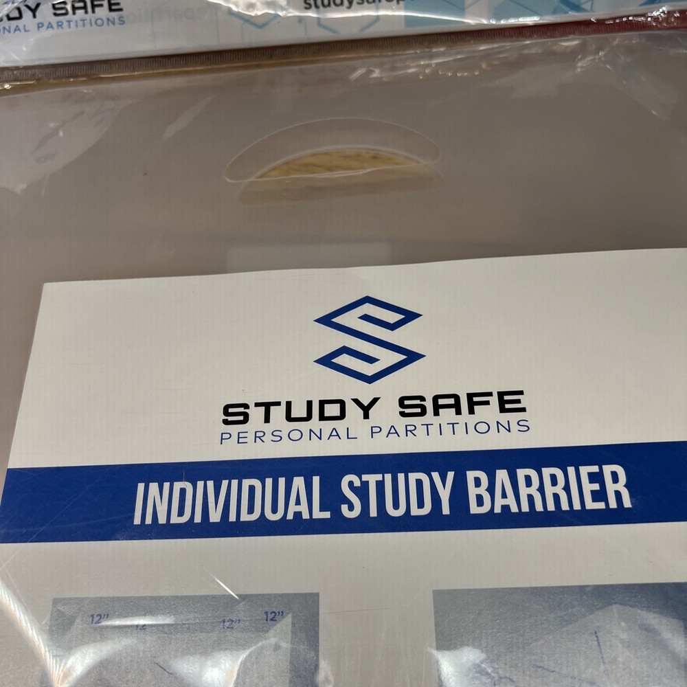 Study Safe Fully Portable Adjustable Personal Partition Individual Study Barrier
