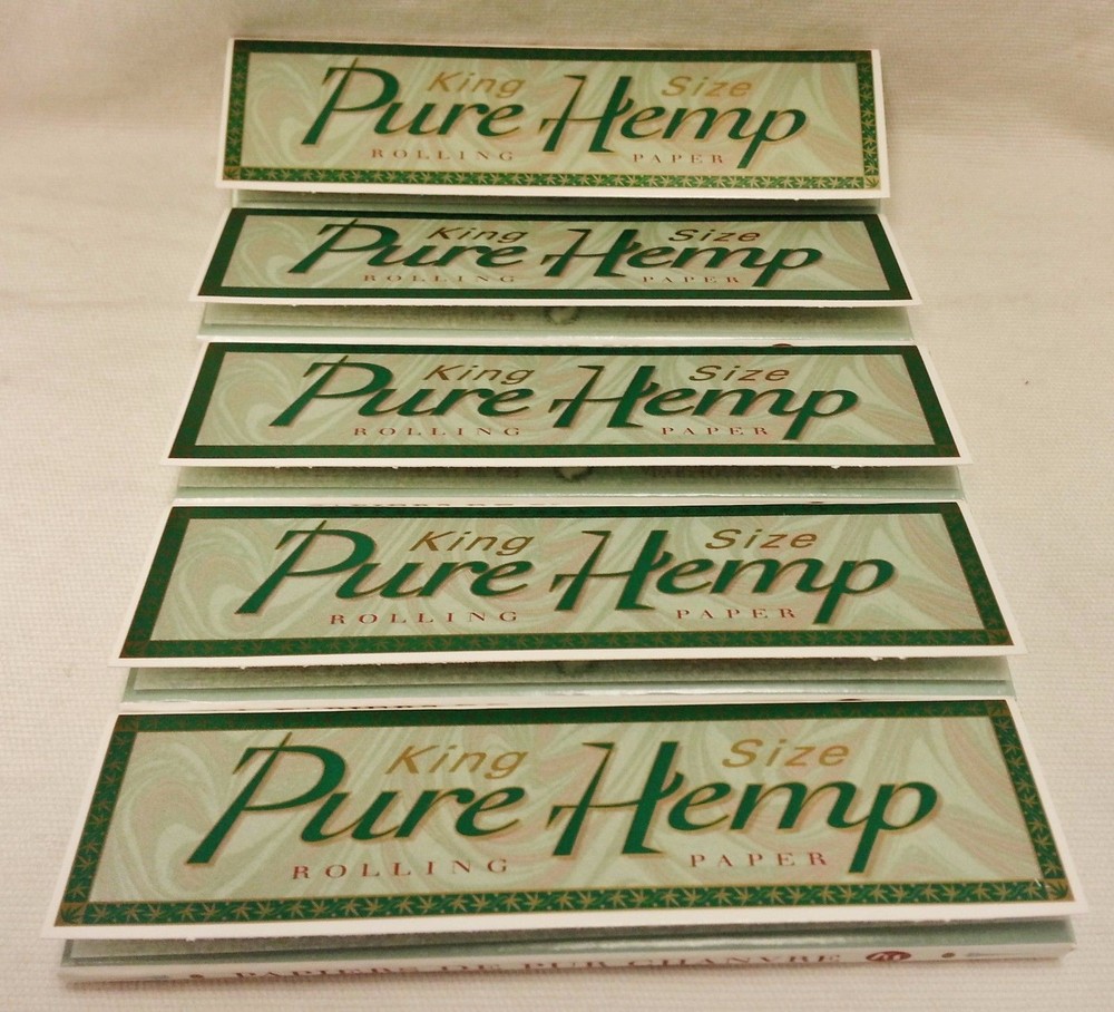 5 Packs Pure Hemp King Size Rolling Papers Free Shipping