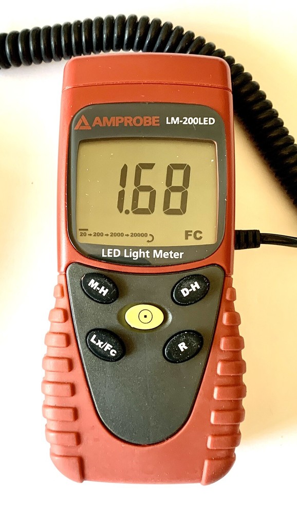 Amprobe LM-200LEd Professional Led Light Meter Remote Interface