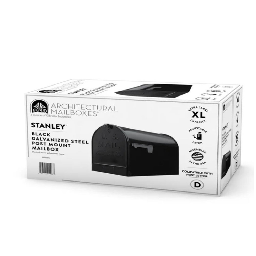 Architectural Mailboxes Stanley Galvanized Steel, Extra Large, Post-Mount Mailbo