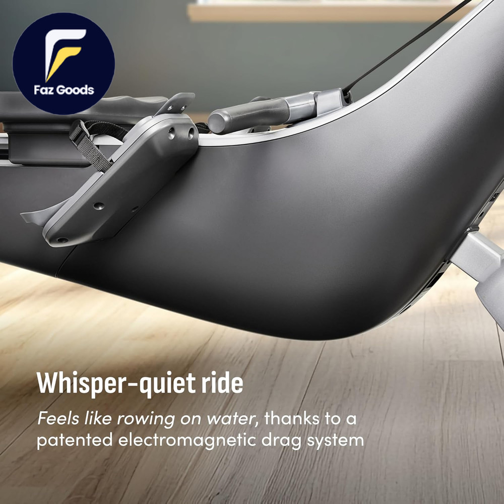 Origin Rowing Machine with Immersive 22" HD Rotating Screen Stows Upright