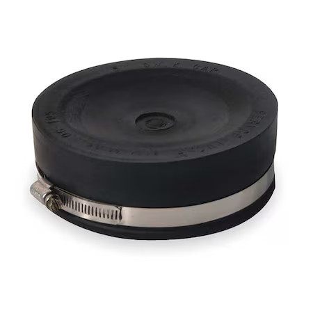 Fernco Qc-105 Flexible Cap, For Pipe Size 5"
