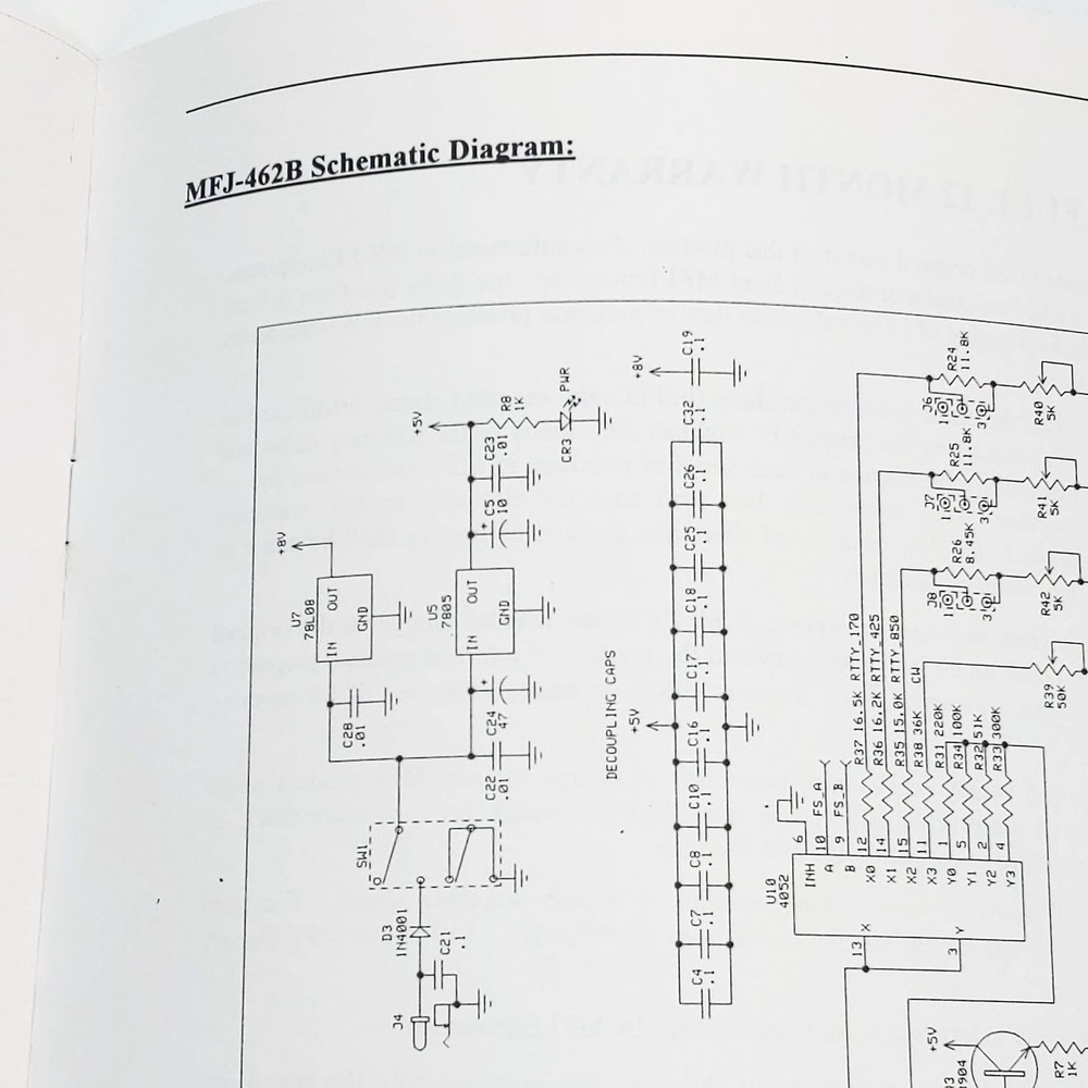 MFJ-462B MultiReader V. 2C Original Manual