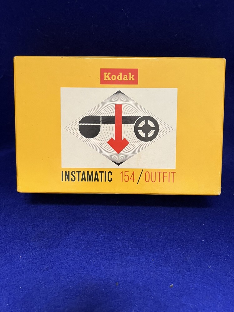Vintage Kodak 154 Instamatic Camera with Box & Instructions untested