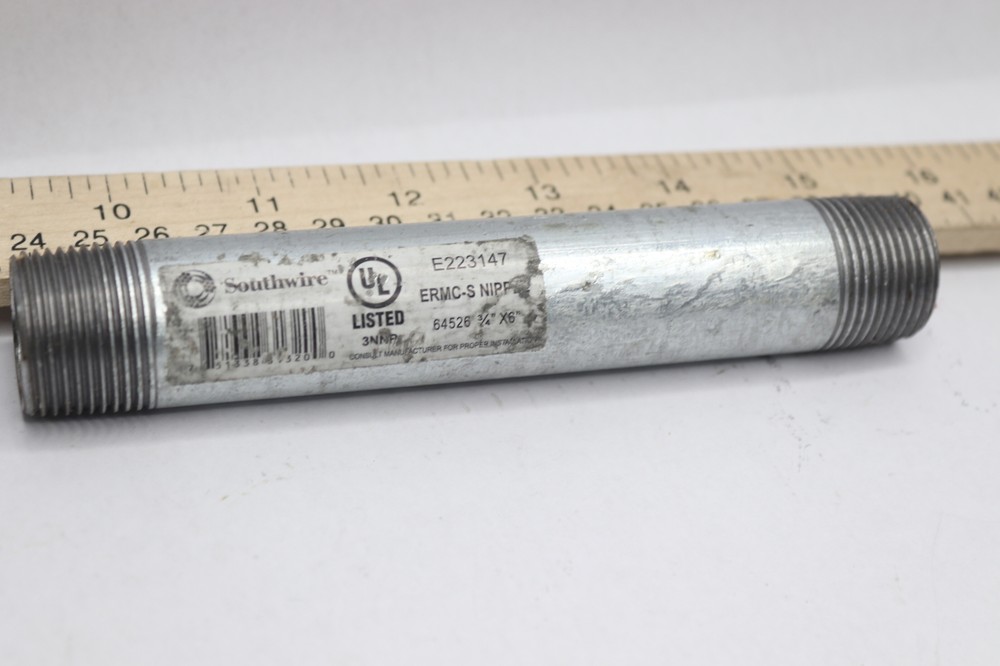 Topaz Pipe Nipple Galvanized 3/4" x 6" E223147