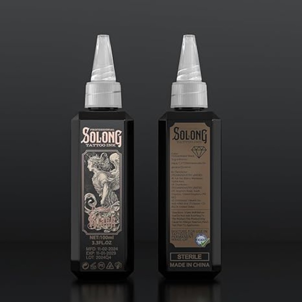 Element Nighthawk Black Tattoo Ink Professional Outlining Shading Ink