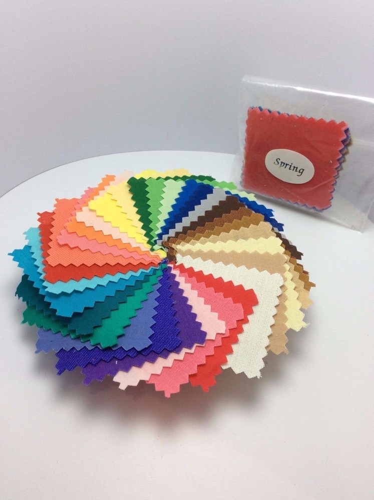 Color Analysis Small Fabric Swatch Pack - Spring Color Palette