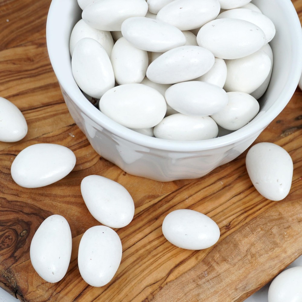 White Jordan Almonds, 2 Pound Almonds Bulk Bag, 2 Pound,