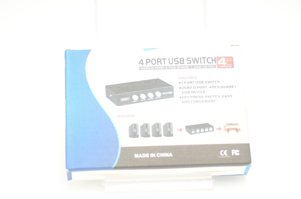 USB2.0 4 PORT USB SWITCH 4X1 MANUAL USB SWITCH NIB