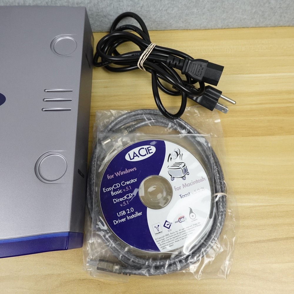 LaCie External Hardrive Drive Storage w/ USB & Power Cables