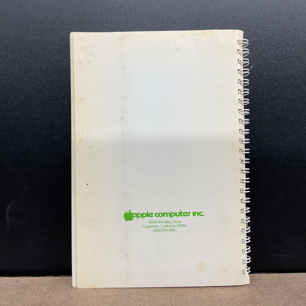 Apple DOS Version 3.2 Instructional And Reference Manual Vintage Computing