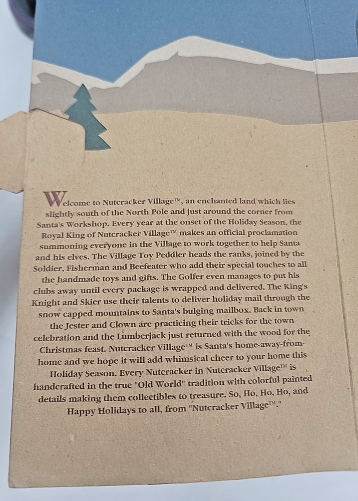 1998 Nutcracker Village Herr Drosselmeyer Nutcracker with Box