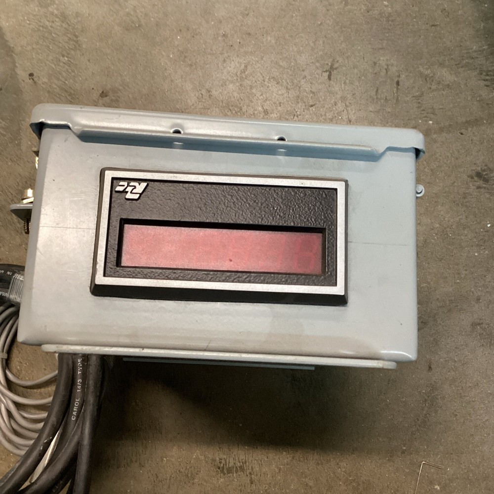 Red Lion Time Rate Indicator W/Hoffman Enclosure #A806CH W/cable Sensor