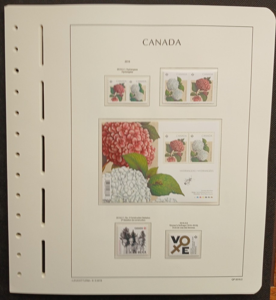 2016 Canada Year Set On Lighthouse/Leuchtturm Hingless Pages