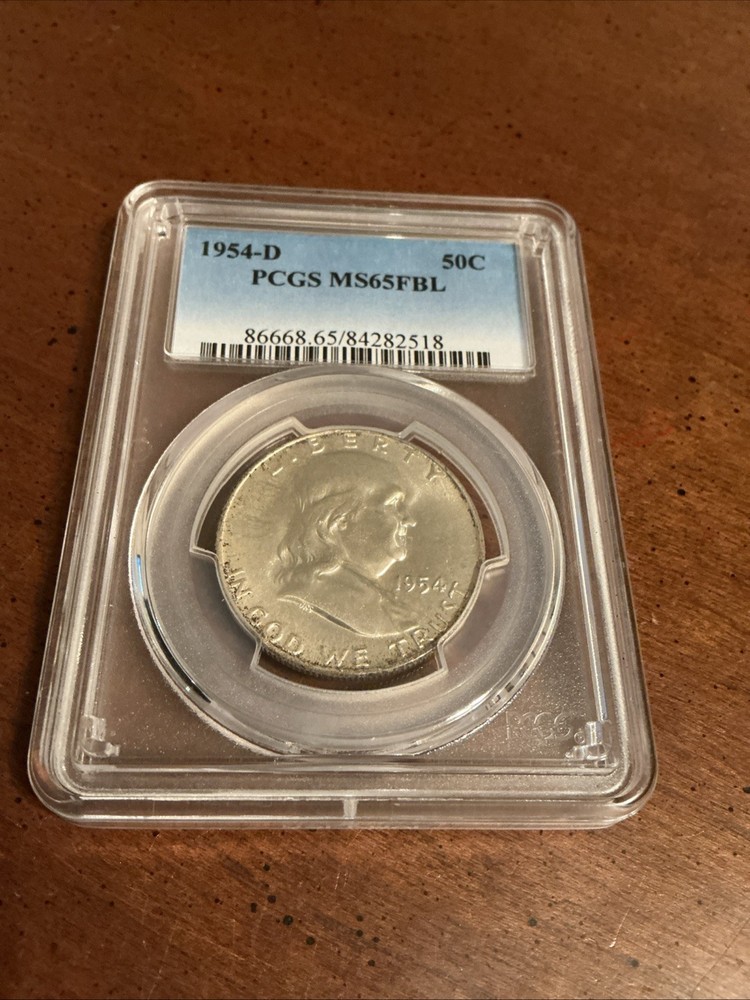 1954-D Franklin Half Dollar PCGS MS65FBL