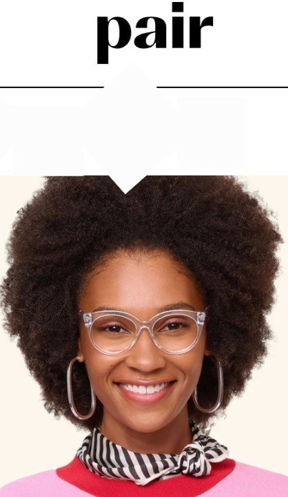 PAIR "The Zuri"Clear Rounded Medium Cat Eye 52-17-140 ONLY FRAMES