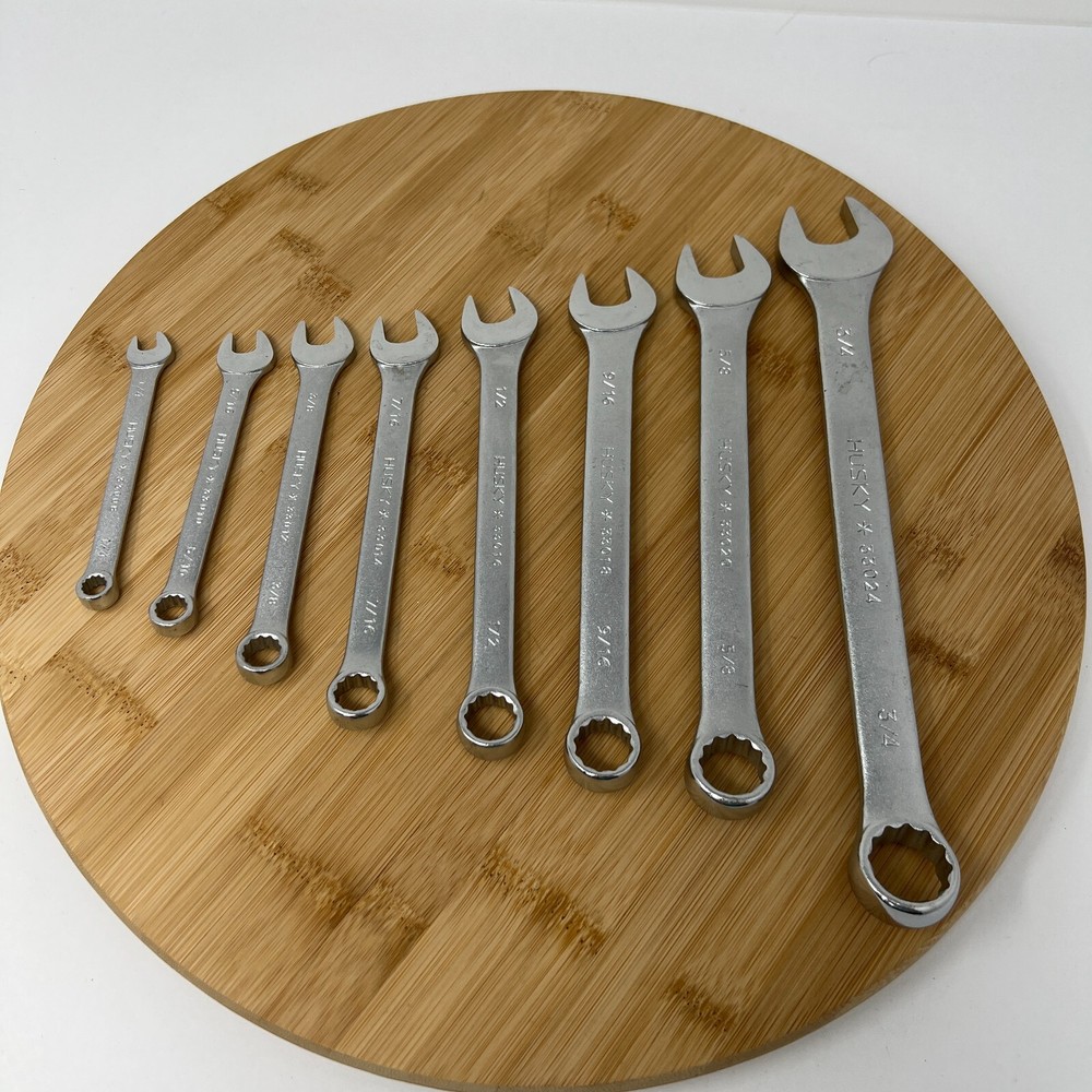 Husky 8 Piece Open Wrenches Alloy Steel