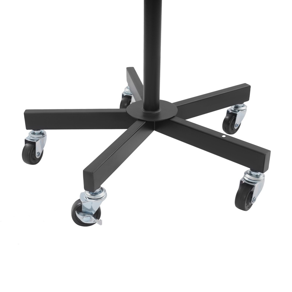 Floor Standing Gridwall Display Stand, Moveable Triangular Grid Panel, w/ Wheels