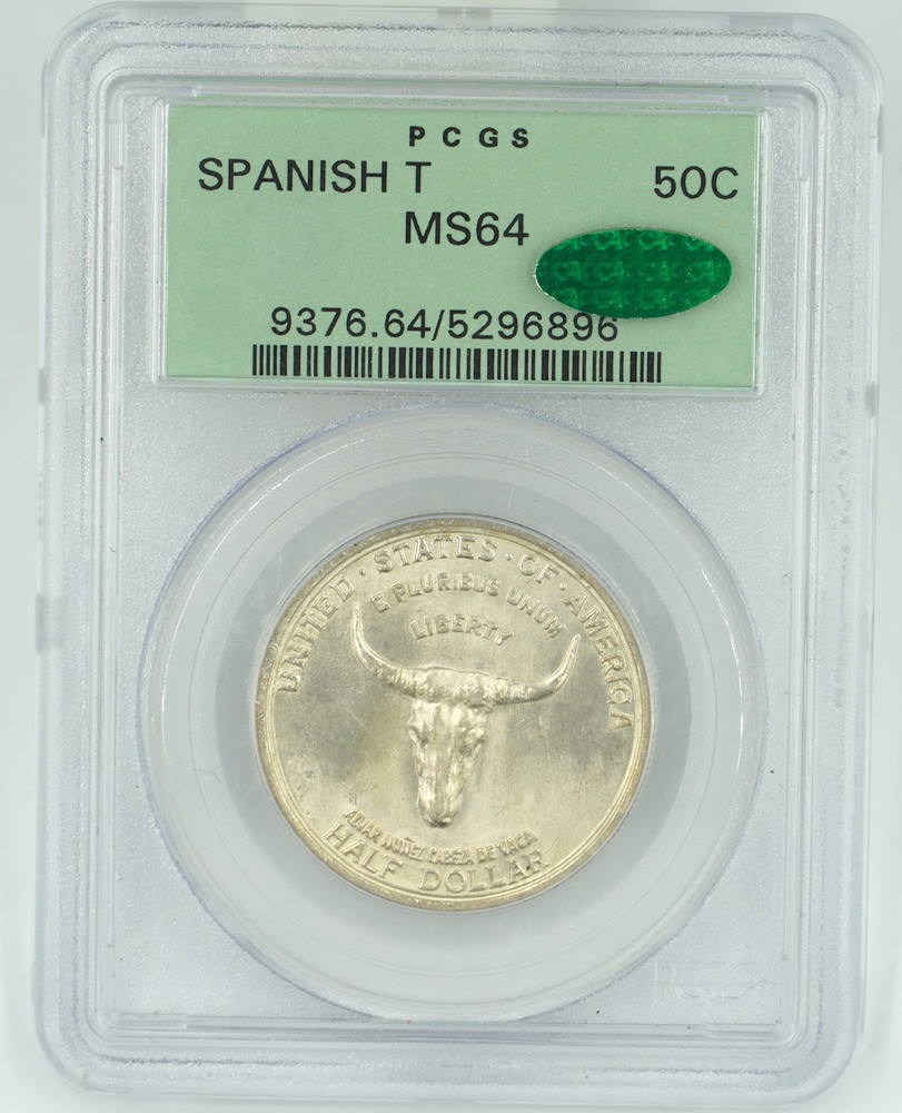 1935 PCGS & CAC MS64 Spanish Trail Commemorative Half OGH