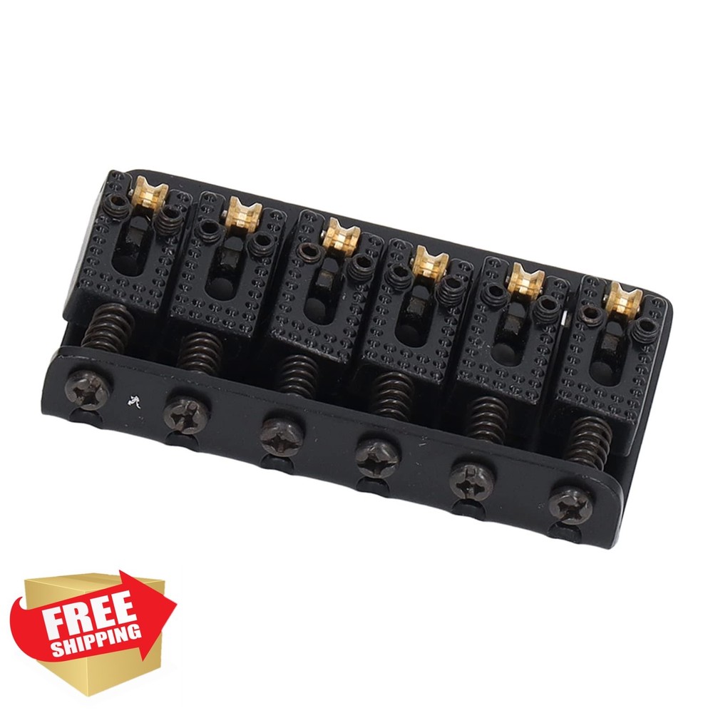 Black Iron Copper Guitar Bridge Top Load 6 String