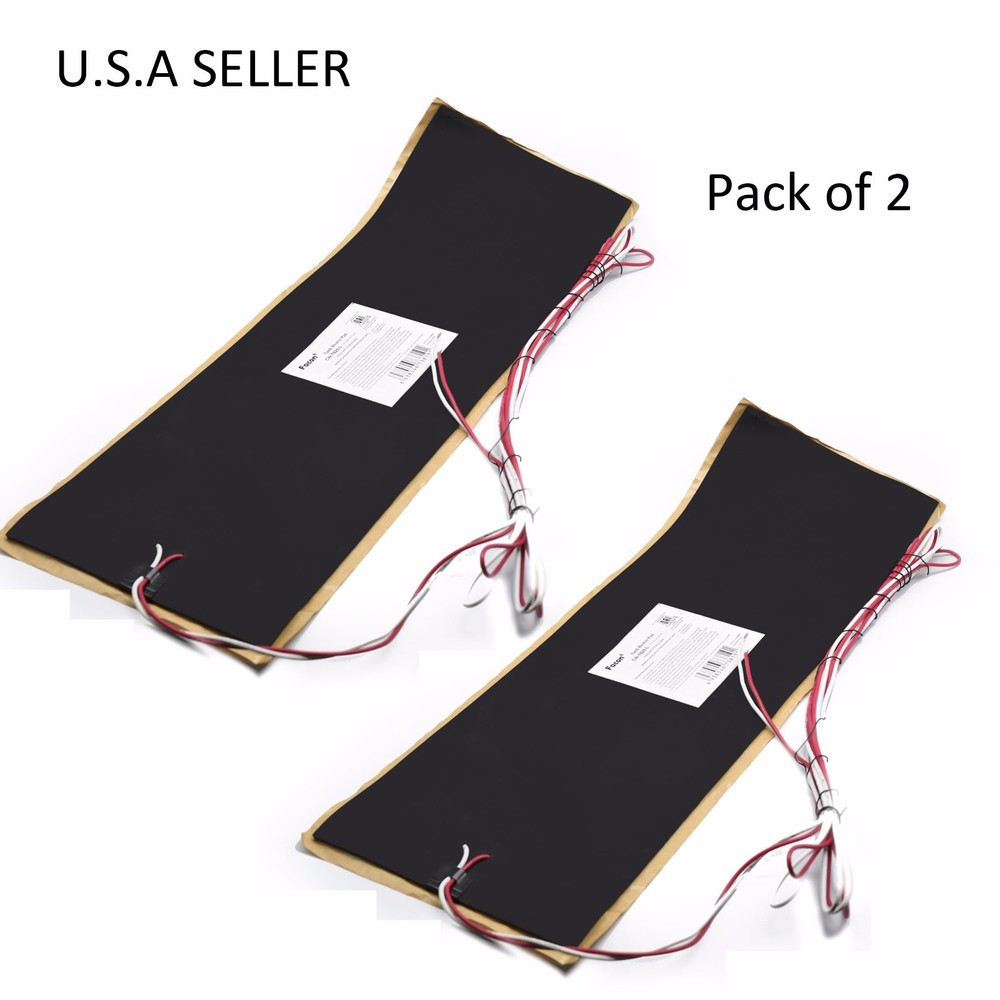 Facon 2Pcs 7 1/4"x25" RV Water Holding Tank Heater Pad With Automatic Thermostat