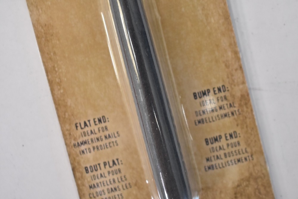 Tim Holtz Tiny Texture Hammer Tool Idea-Ology Flat End/Bump End Silver