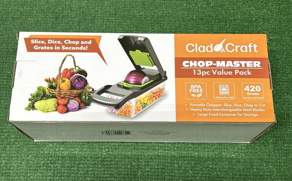 Clad Craft Chop Master 13 piece Set ,versatile, heavy duty interchangeable.