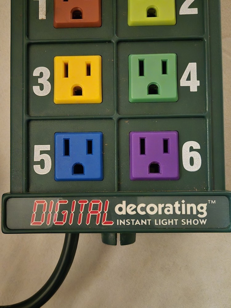 ( TESTED)NOMA Christmas Digital Decorating Instant Light Show 19 Pre-Programmed