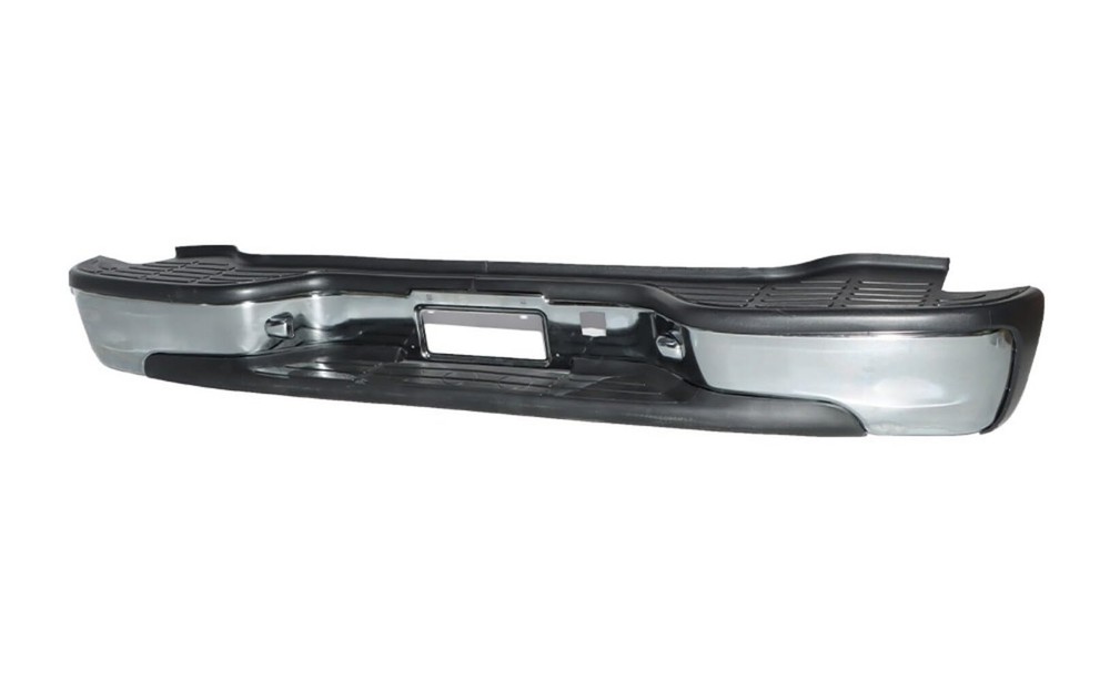 Rear Step Bumper Ext Cab Chrome Steel Assembly Replacement 2000-2006