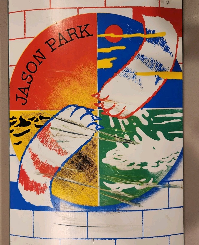 THREE BLOCK 8.0 Jason Park Skateboard Deck used