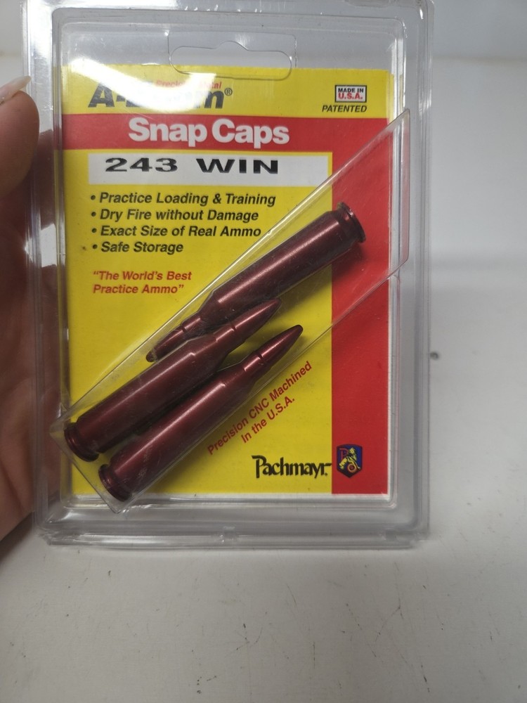 (3) A-Zoom .243 Win Snap Caps In Packaging