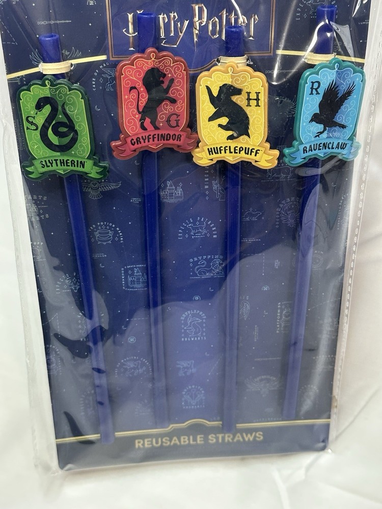 Harry Potter Reusable Straw 4 - Piece Set