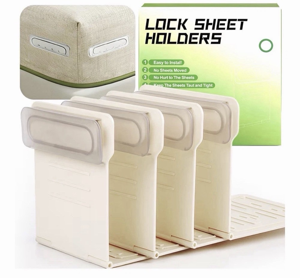 Lock Sheet Holders Bed Sheet Fastener Mattress Gripper Adjustable Sheet Clips