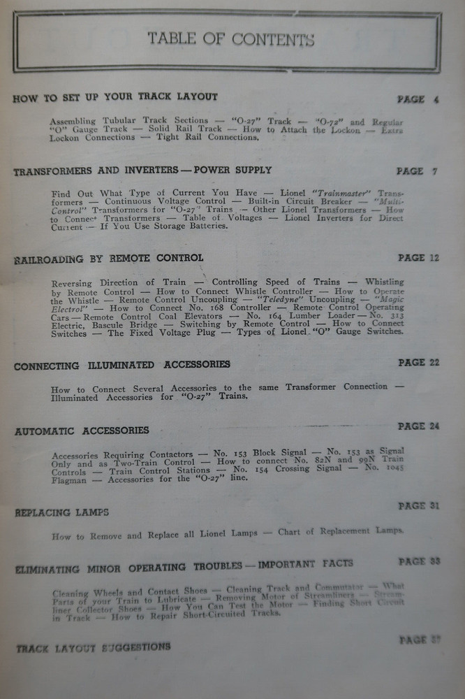 Instuctions for Assembling and Operating Lionel Trains (1946)